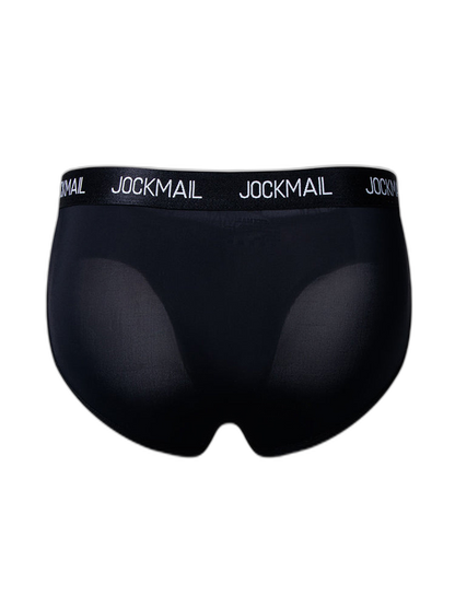 2 Pack Men's Sporty Letter Print Supportive Low-Rise Ice Silk Skin-Friendly Bikini