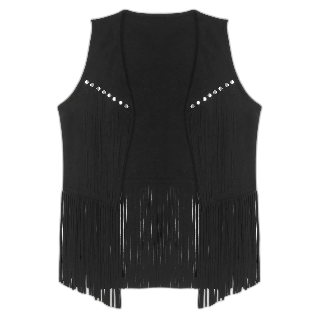 Suede Tassel Western Cowboy Vest