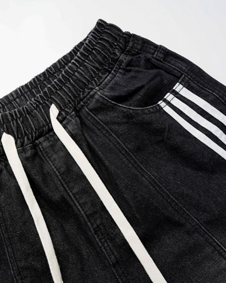 KIIKIO Vintage Washed Denim Shorts