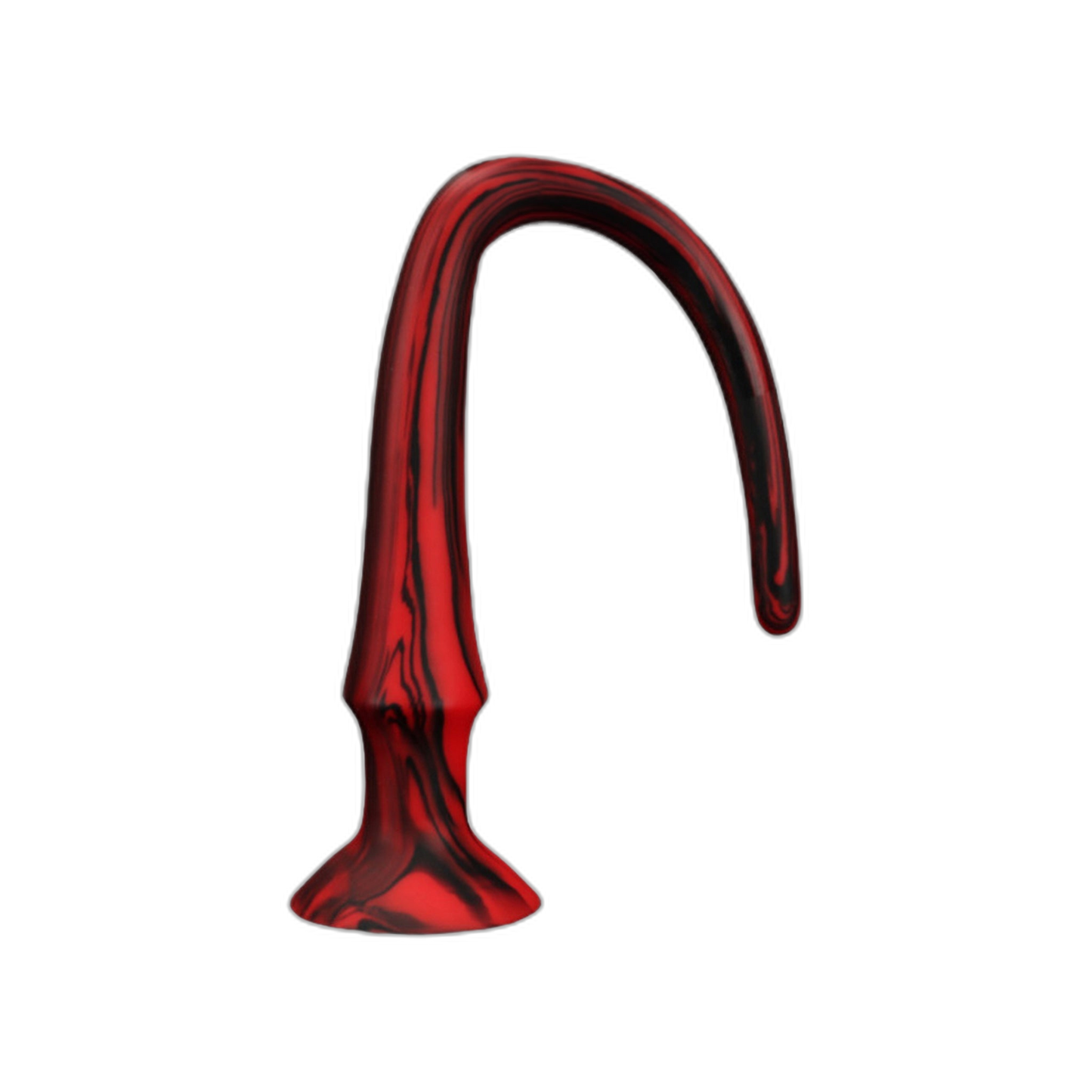 ELITE Liquid Silicone Snake 16 Inch Red & Black Swirl