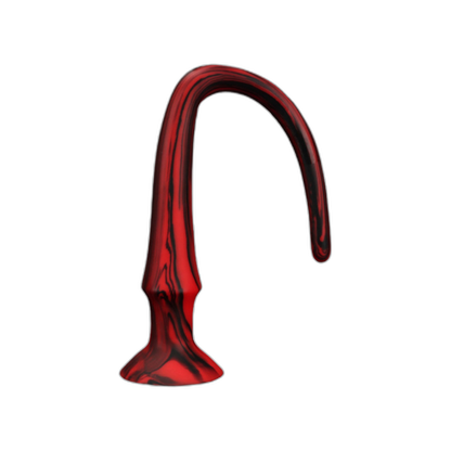 ELITE Liquid Silicone Snake 16 Inch Red & Black Swirl