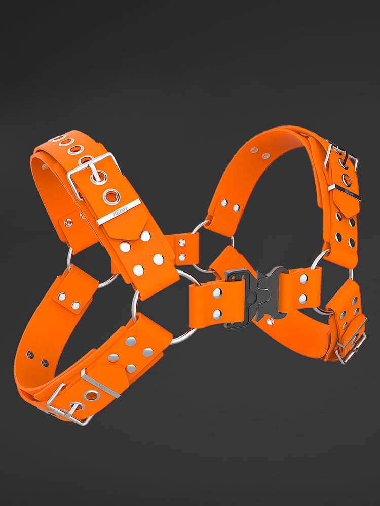 Men's Tactical Buckle Double-Layer Silicone Chest Belt