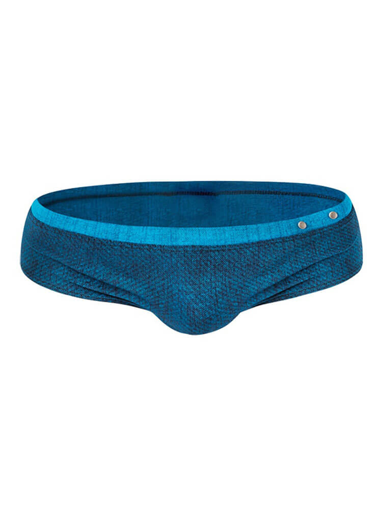 Men's Sexy Color-Block Low-Rise Swim Briefs