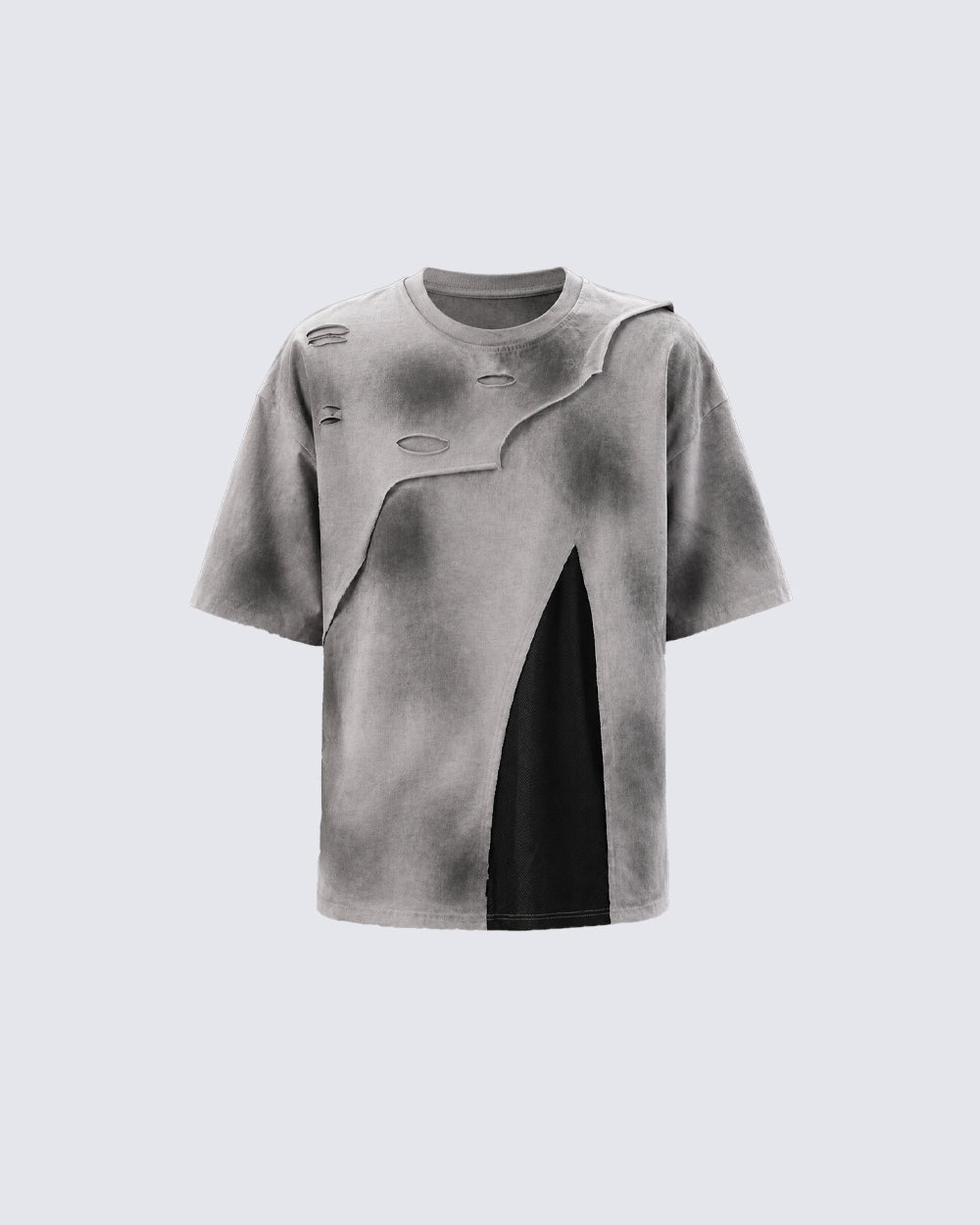 American Tie-Dye Distressed Short-Sleeved T-Shirt