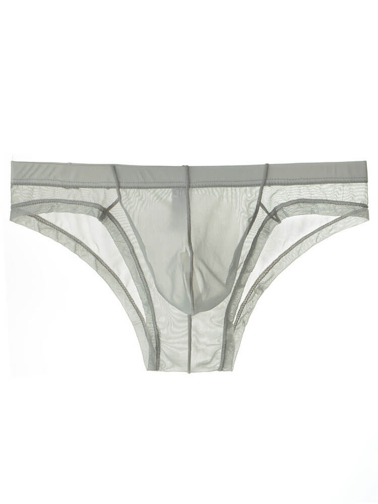 Men's Sexy Sheer Mesh Pouch Breathable Briefs