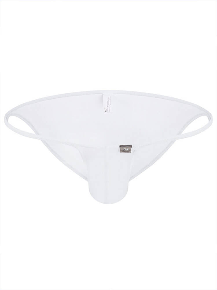 Men's Sexy Slightly Sheer Ice Silk Low-Rise Briefs