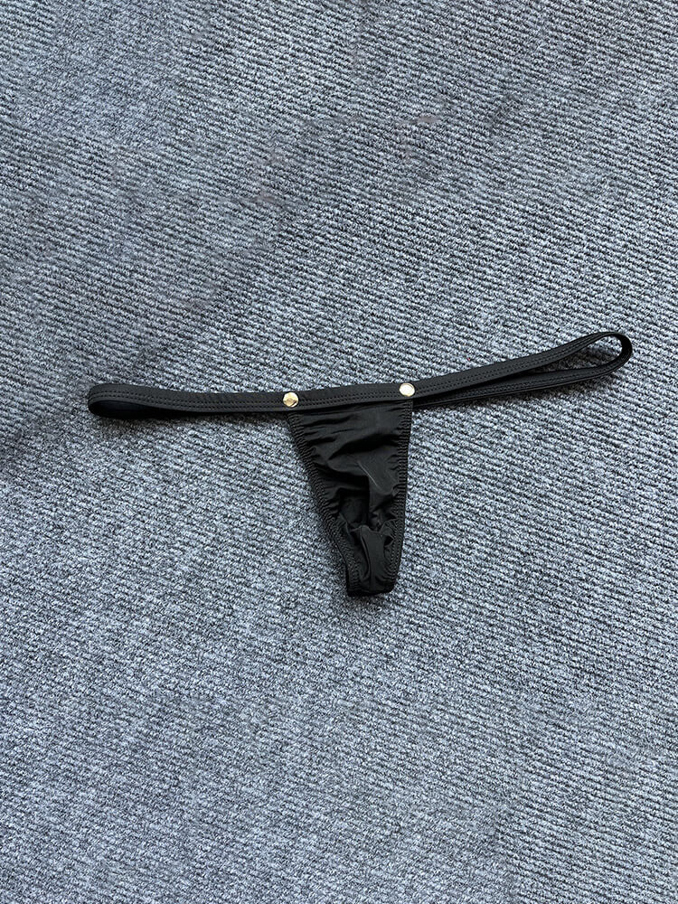 Men's Ultra Thin Low Rise Ice Silk Thong