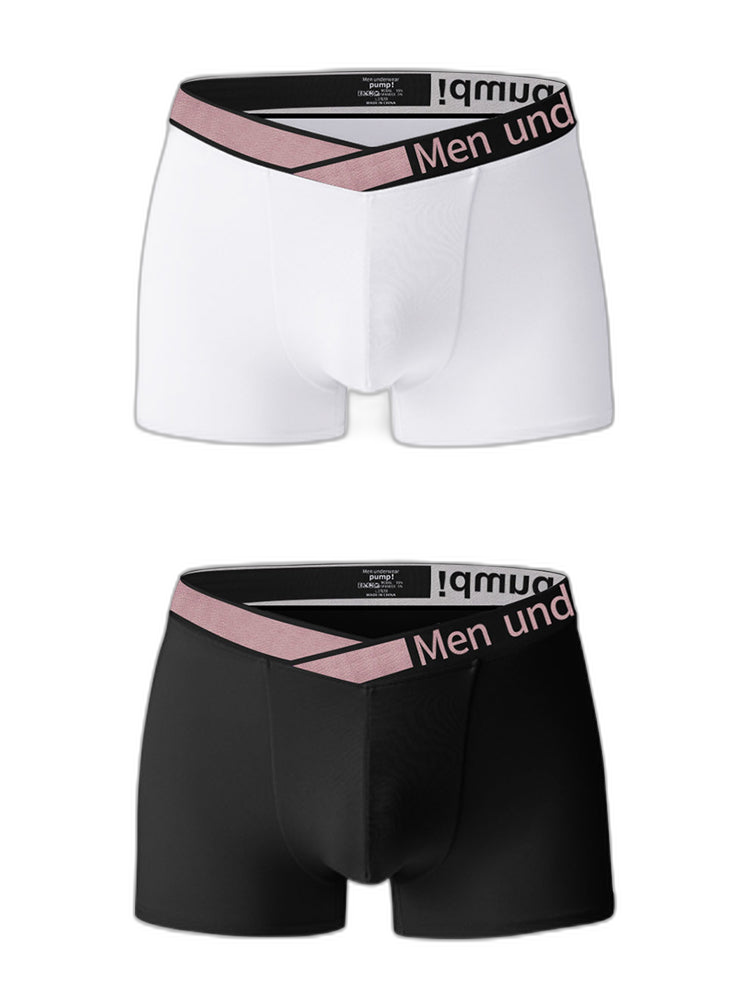 2 Pack Men's Modal Breathable U-Pouch Trunks