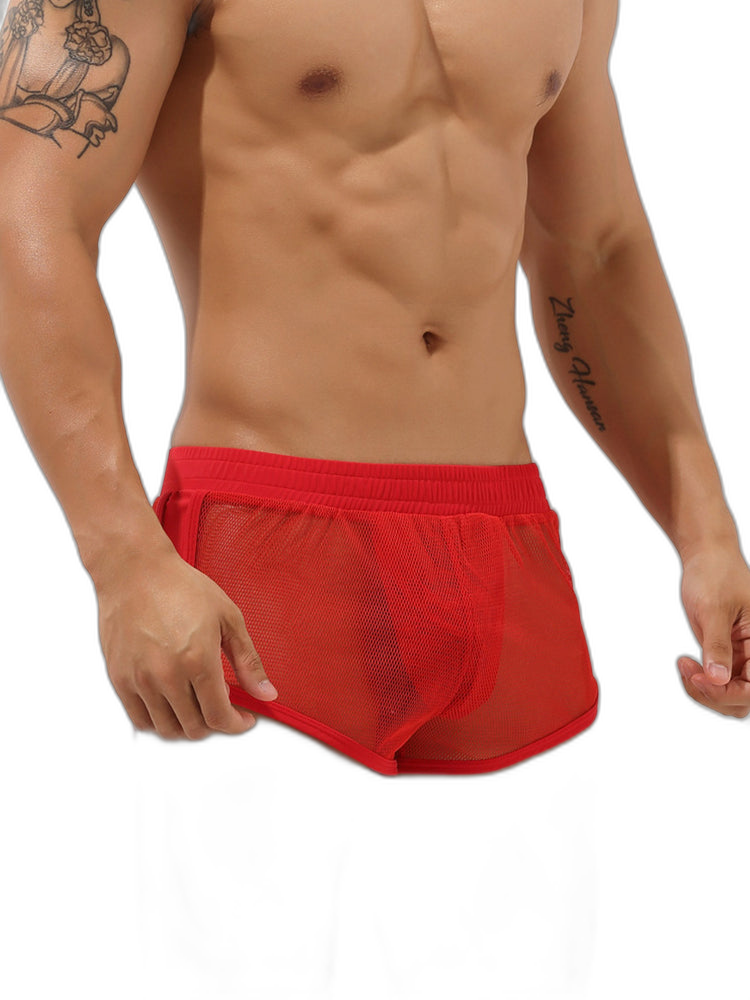 Men’s Sexy See Through Mesh Boxer Shorts
