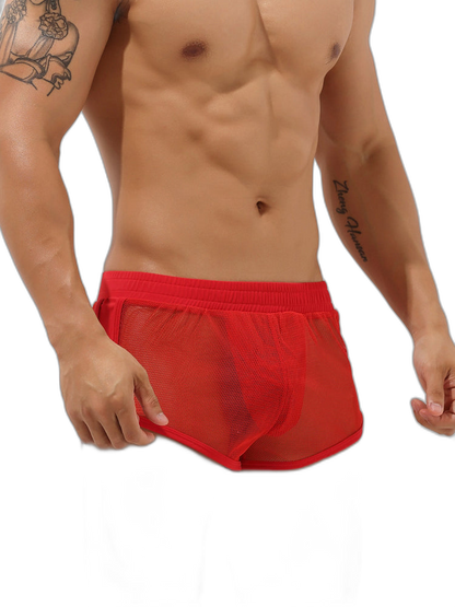 Men’s Sexy See Through Mesh Boxer Shorts