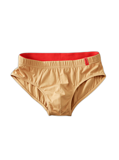 4 Pack Men's Solid Color Cotton Low-Rise Seamless Comfort Briefs