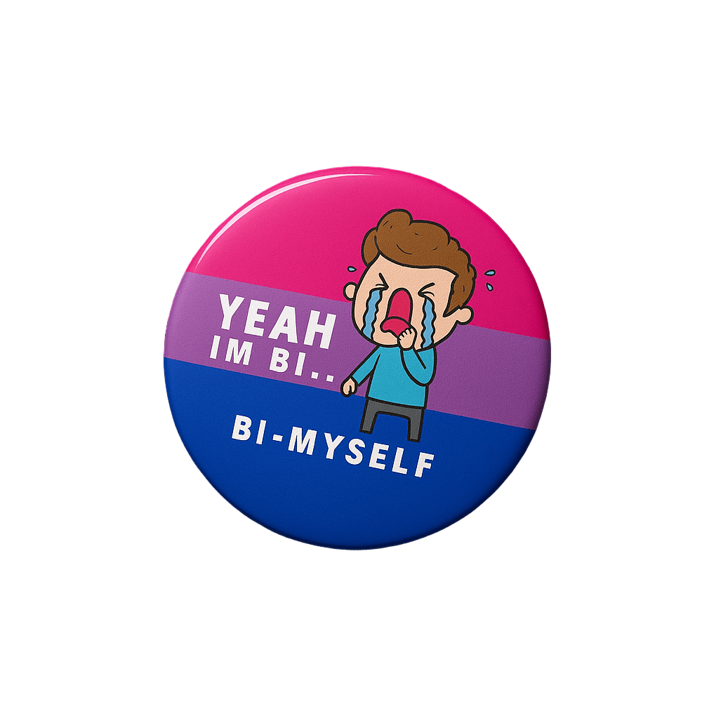 Bi Myself | Badge | 32mm - The Pup Play Hub