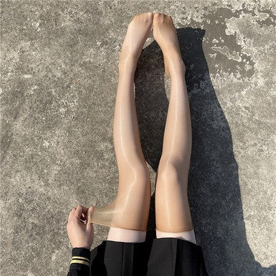 Glossy Thin Thigh Highs