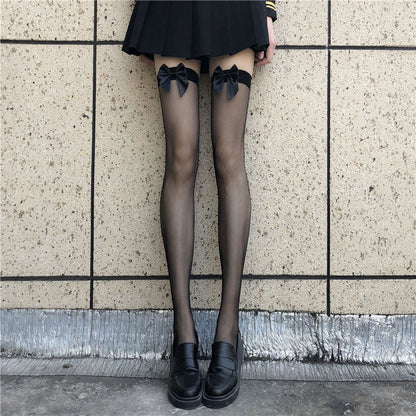 Bowed Long Stockings
