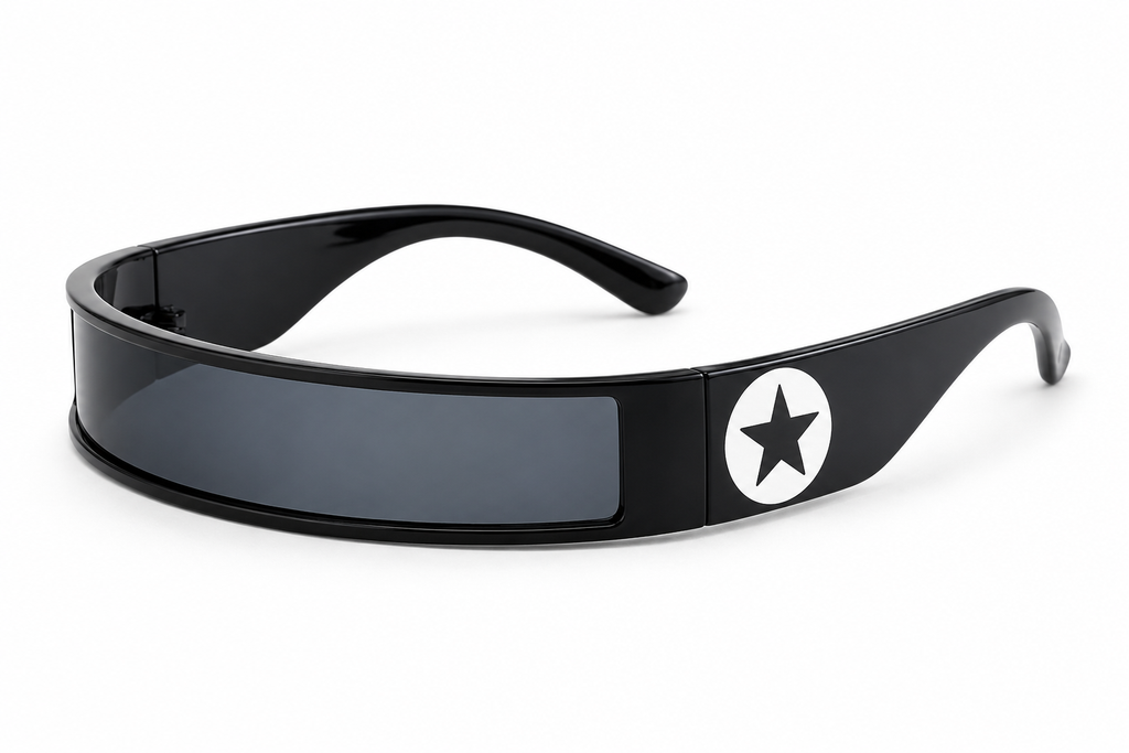 Black Star Shield Glasses