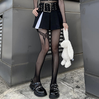 Femboy Butterfly Fishnet Pantyhose