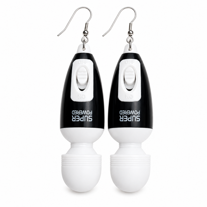 Black Mini Vibrating Earrings