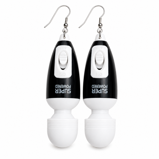 Black Mini Vibrating Earrings