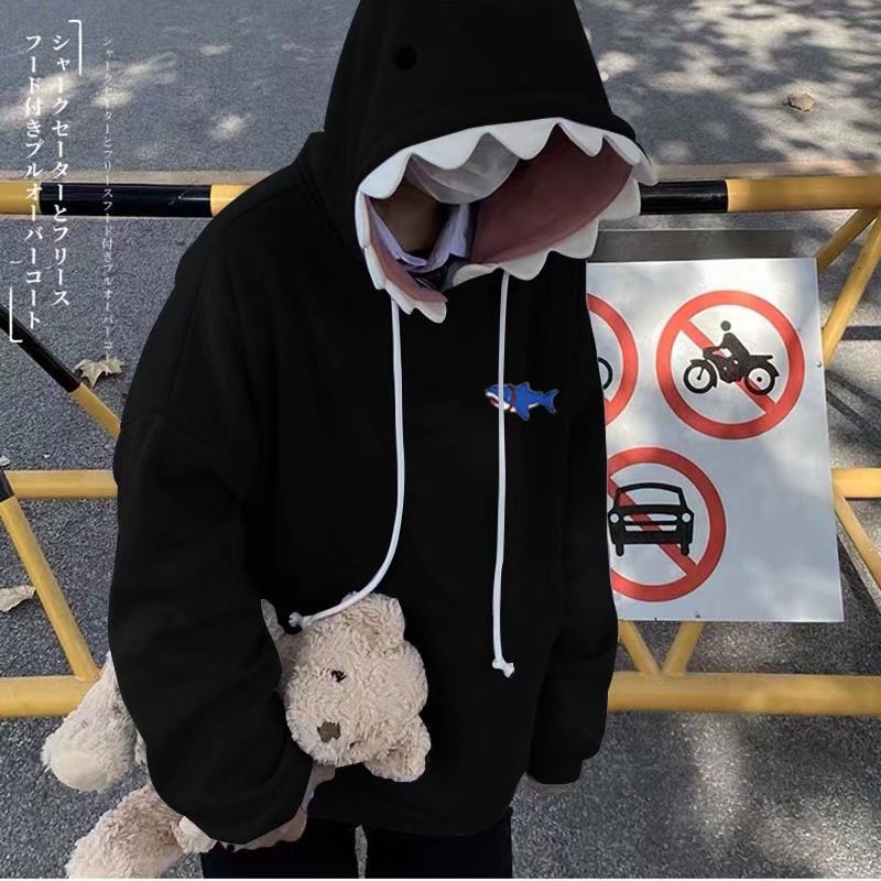 Shark Print Hoodie