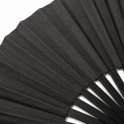 Black Shimmer Metallic XL Festival Fan