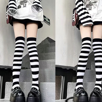 Femboy Thigh High Socks Set (Striped)