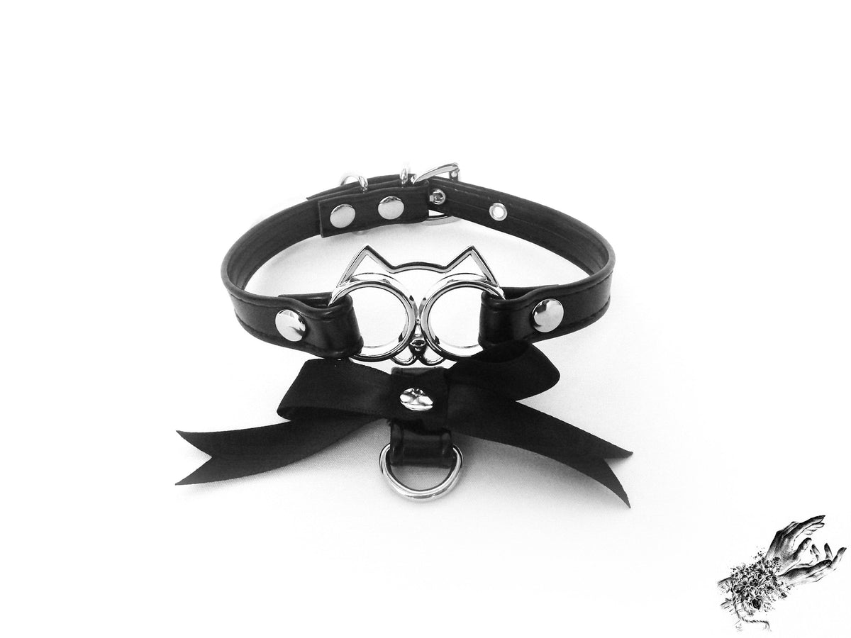 Black Ribbon Cat Choker