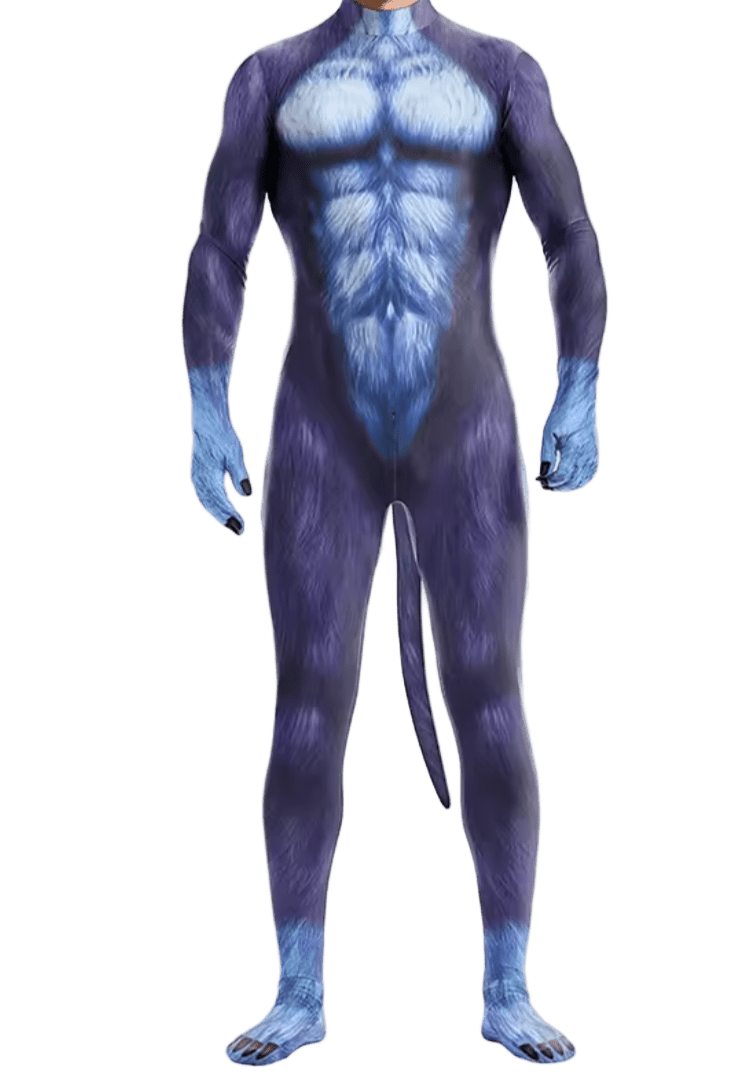 Blue Wolf Petsuit - The Pup Play Hub