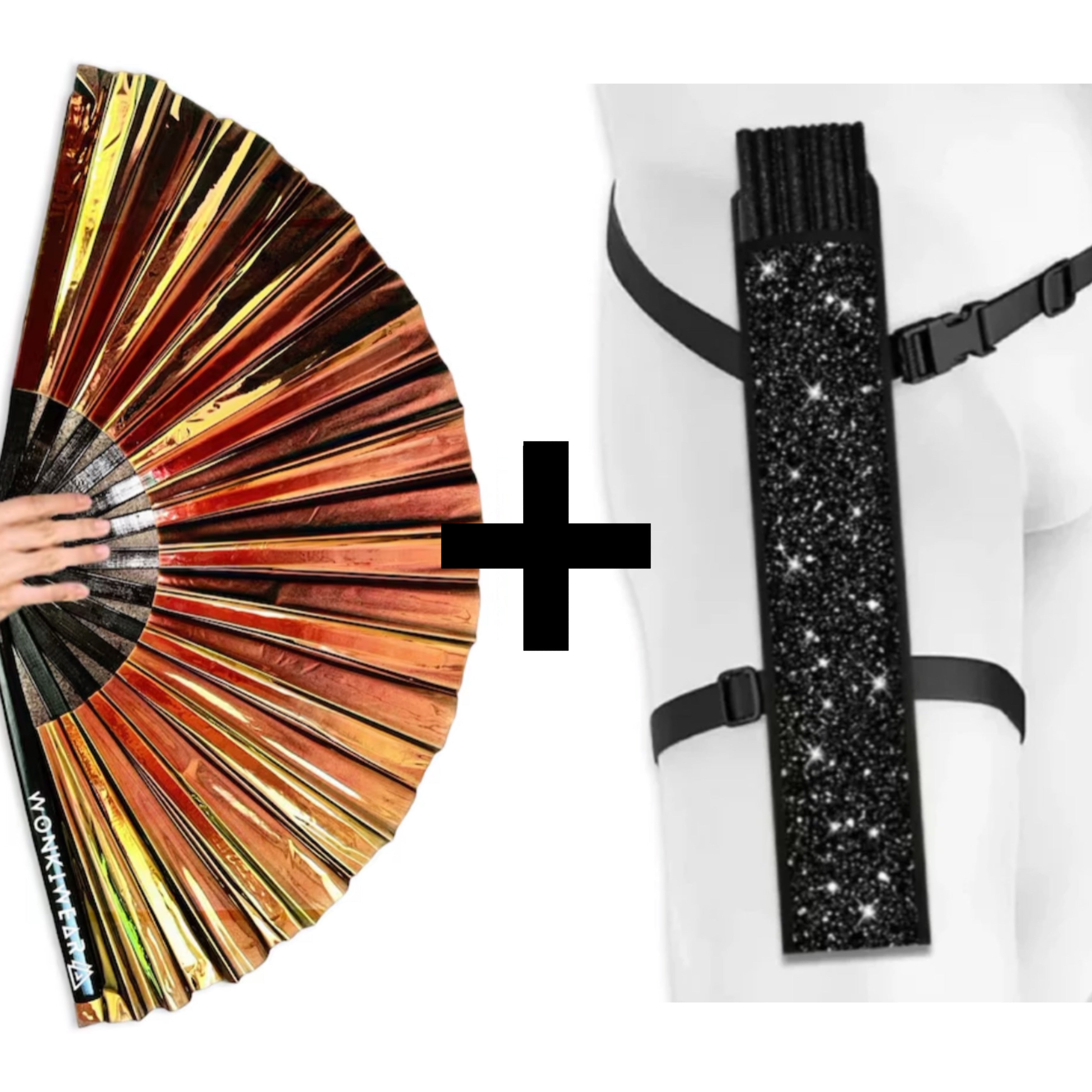 Bronzed Iridescent XL Festival Fan