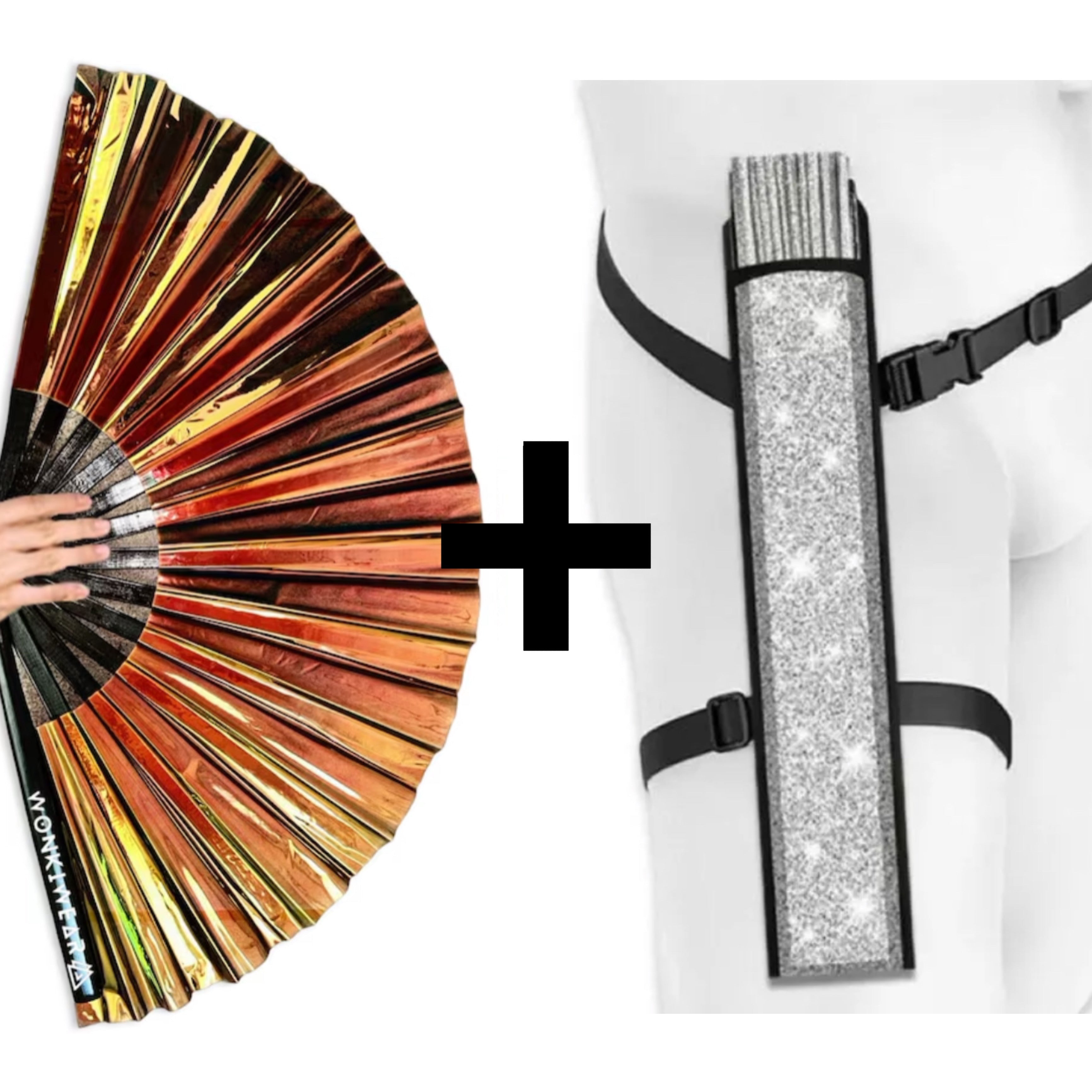 Bronzed Iridescent XL Festival Fan