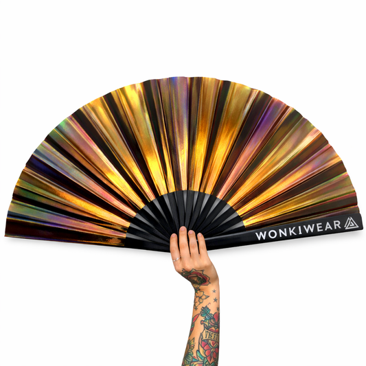 Bronzed Iridescent XL Festival Fan