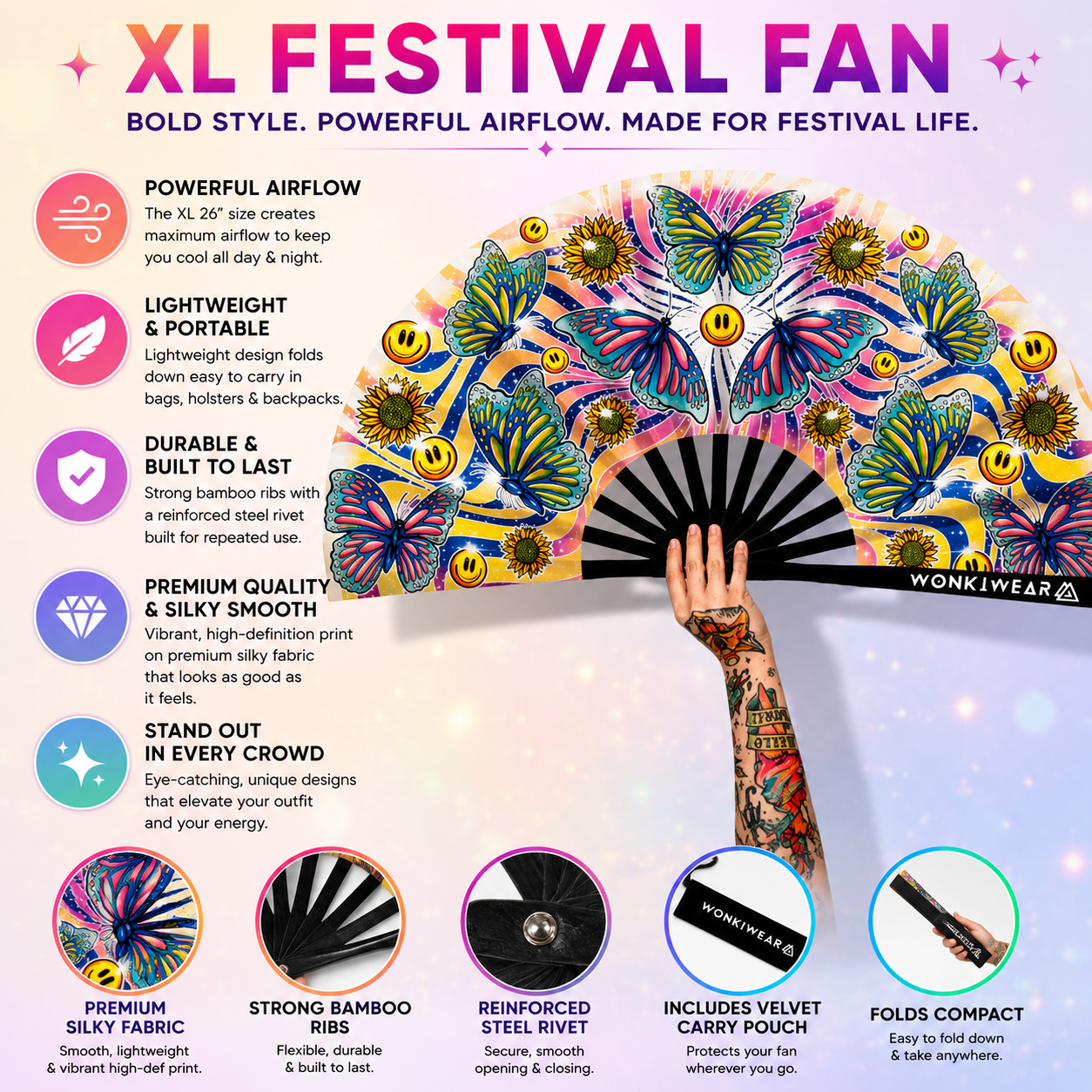 Butterfly XL Festival Fan