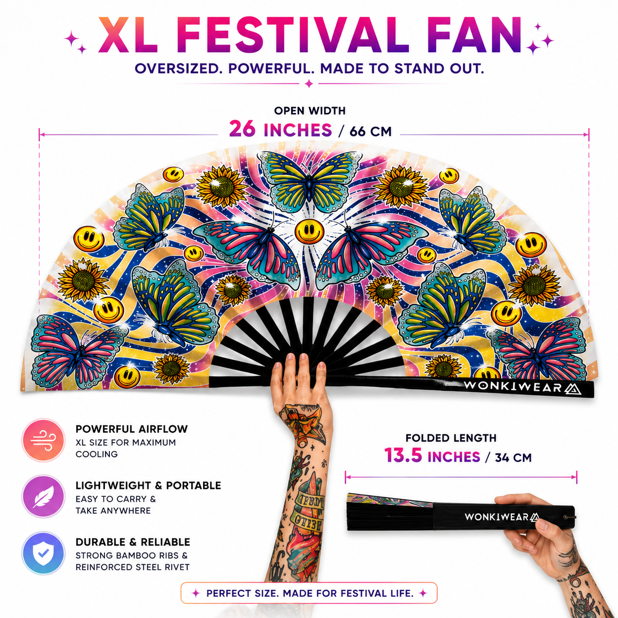 Butterfly XL Festival Fan
