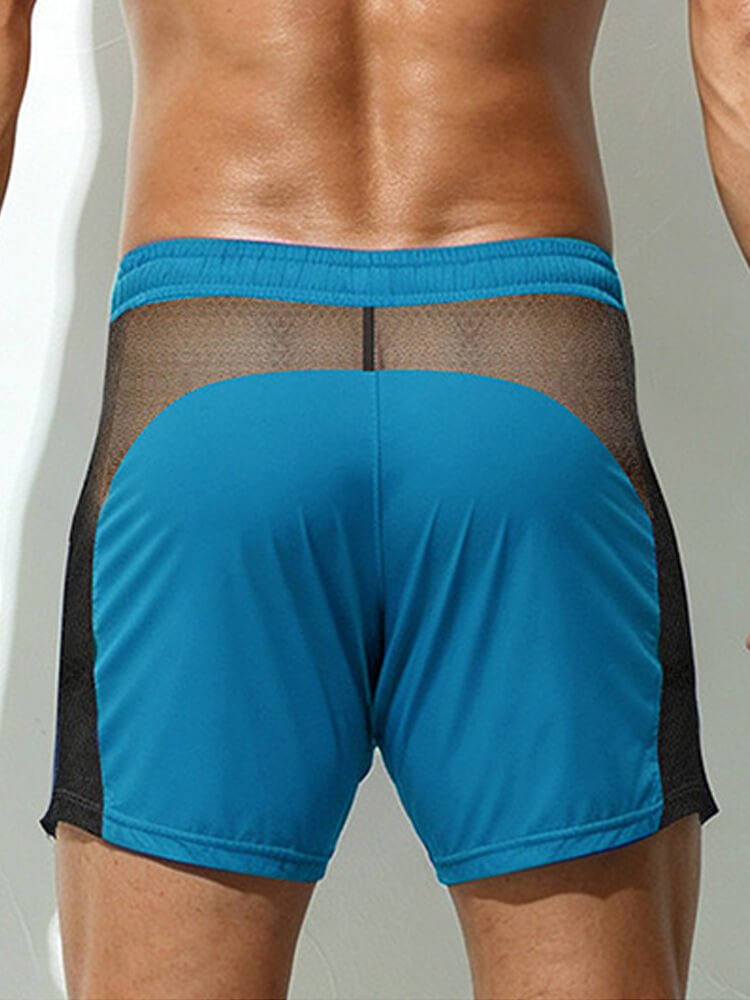 Men's Mesh Quick-Dry Breathable Drawstring Shorts