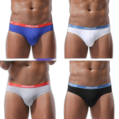 4 Pack Modal U Convex Pouch Seamless Briefs for Men