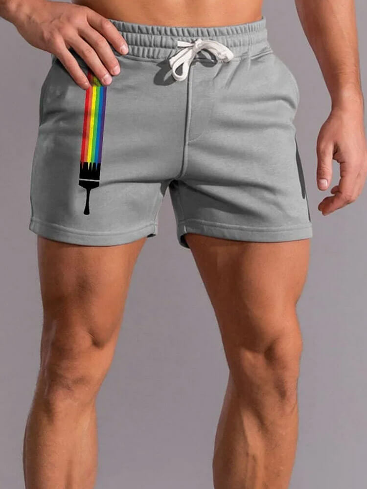 Men's Rainbow LGBT Casual Shorts