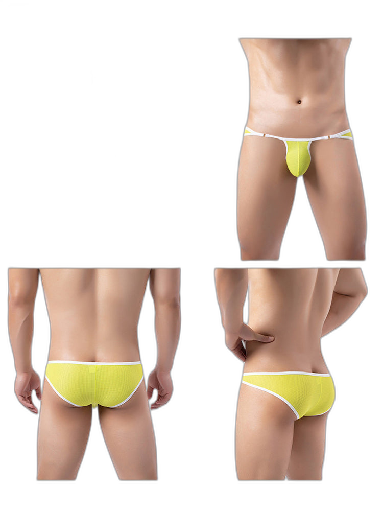 3 Pack Men's Stay-Cool  Day-Long Comfort Supportive U-Pouch Soft Bikini