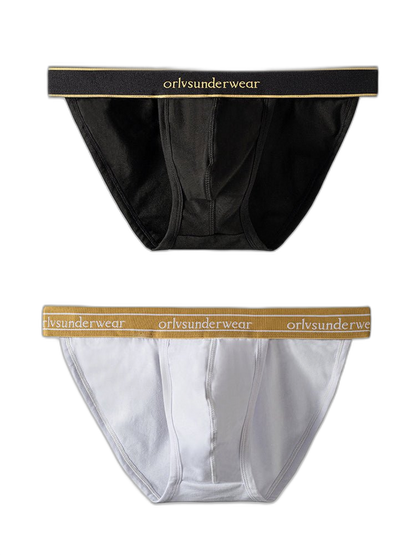 2 Pack Men's U-Pouch Gym Fitness Breathable Cotton Briefs
