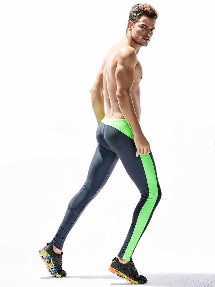Men's Colorblock Stretch Breathable Sports Pants