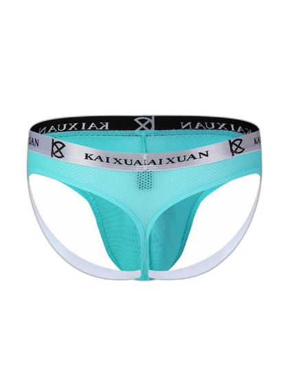 3 Pack Men's Mesh Thong with Stretch & Breathable 3D Support Pouch