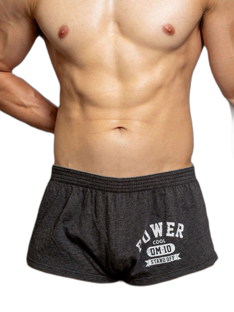 2-pack Men's DM Printed Lettering Low Waist Sexy Cotton Boxer Shorts