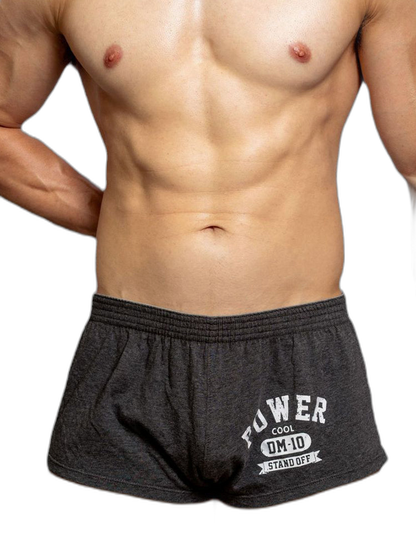 2-pack Men's DM Printed Lettering Low Waist Sexy Cotton Boxer Shorts