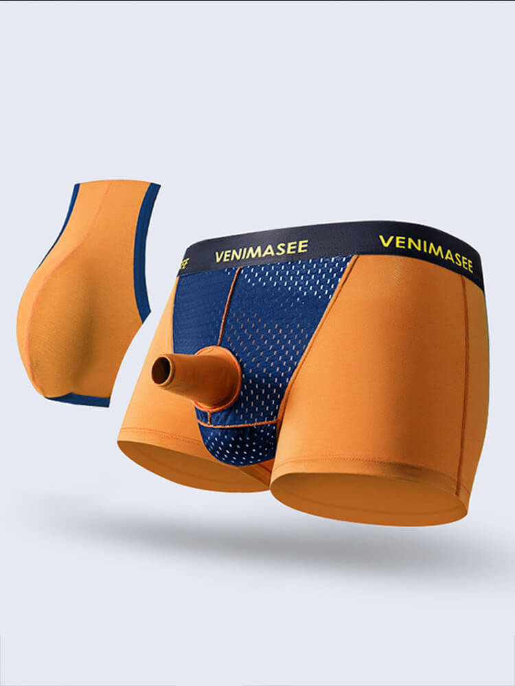 Men's Sexy Antibacterial Foreskin Separation Boxer Briefs