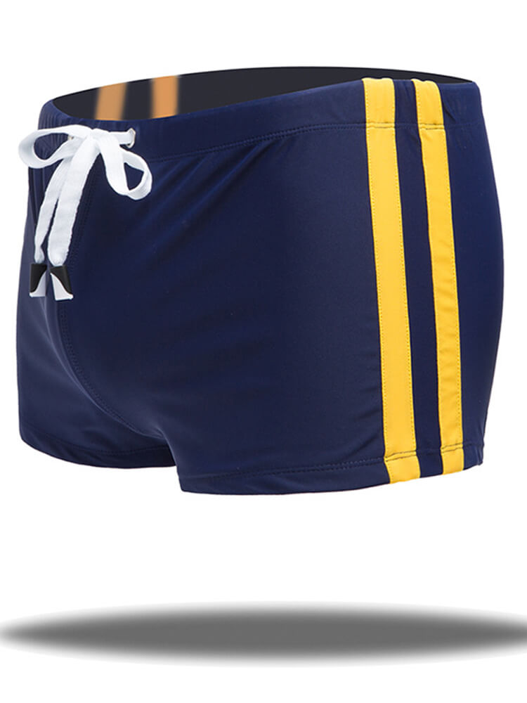 Men's U-Bulge Pouch Loose Drawstring Swim Trunks