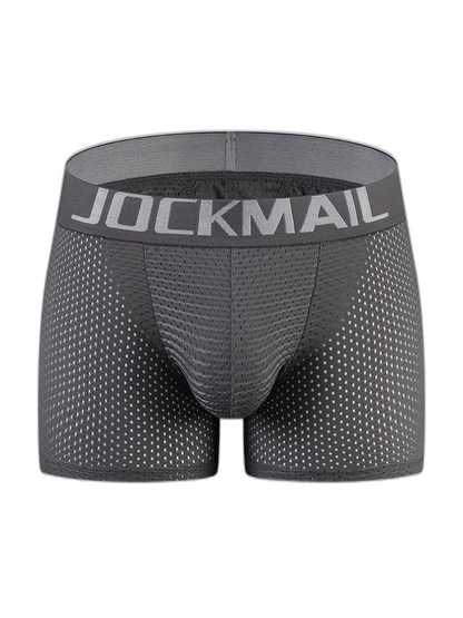 Sponge Cushion Mesh Buttock Boxer Briefs