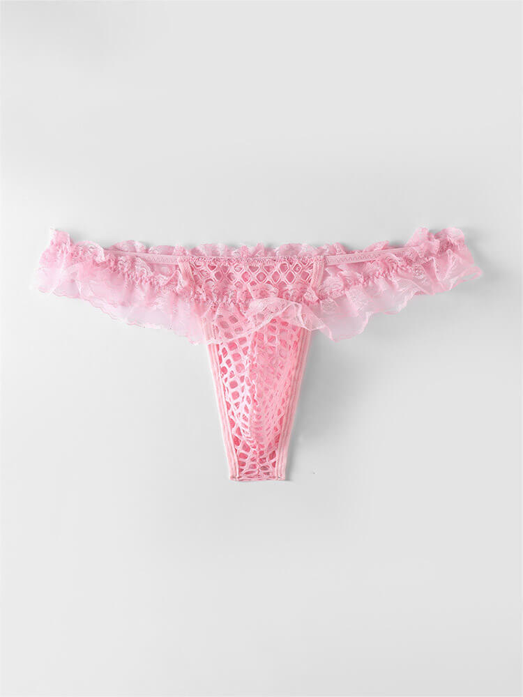 Men's Hollow Mesh Sexy Lace Thong