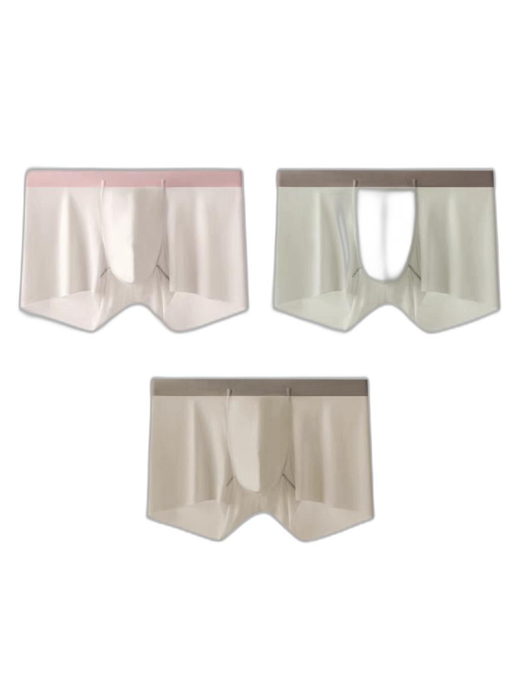 3 Pack Men’s Ultra-thin Seamless Trunks