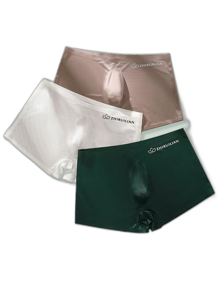 2-pack Men's Translucent Seamless 3D Pocket Trunks