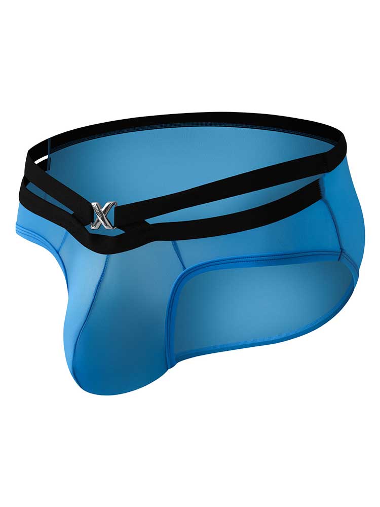 Men's Sexy Solid-Color Cutout Pouch Briefs