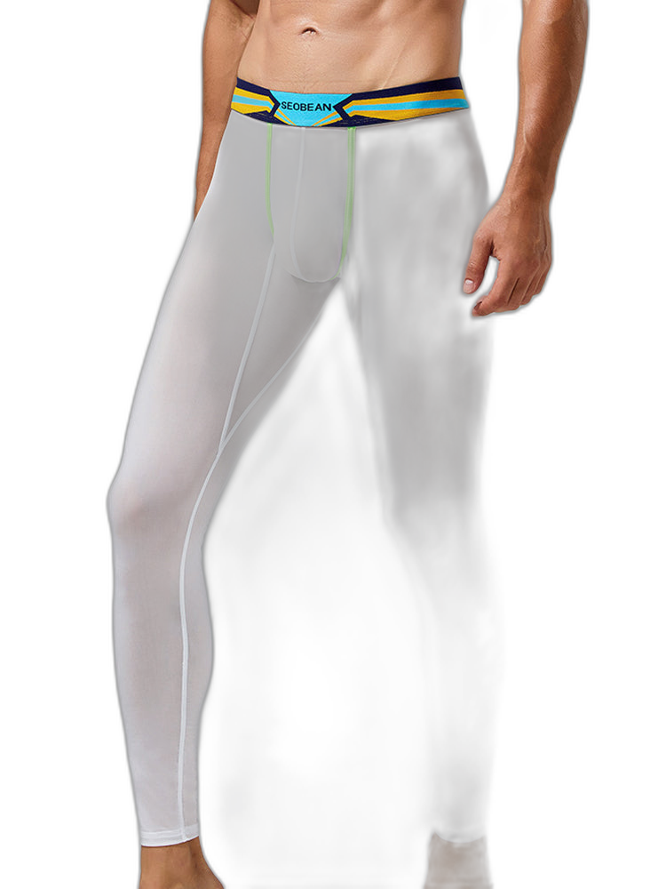 Men's Sexy Sport Long Johns With Large Pouch
