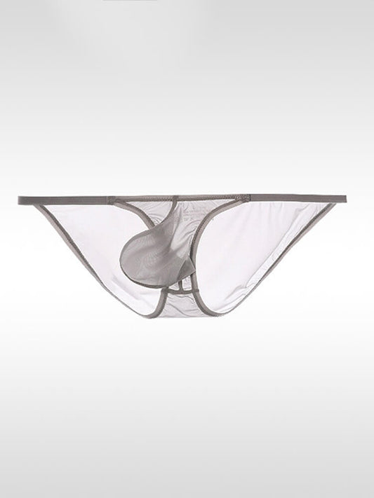 Men's Sexy Sheer Low-Rise Pouch Ultra-Thin Briefs